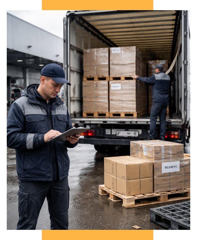 Доставка грузов из Беларуси от 15332 р. логистика СетСервис-Жлк