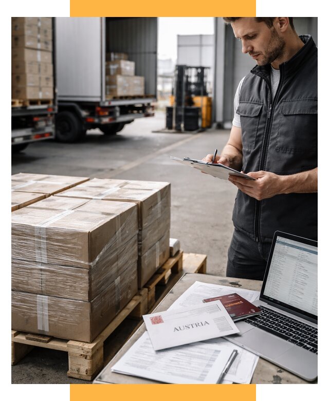 Доставка в Австрию от 66437 р. Логистика и экспорт СетСервис-Жлк