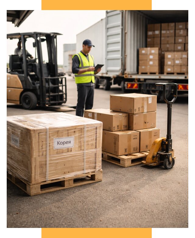 Доставка грузов в Корею из России от 35774 р. | СетСервис-Жлк
