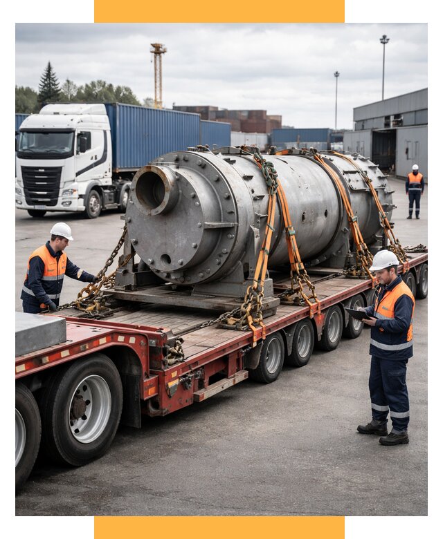 Перевозка тяжеловесных грузов под ключ от 153315 р. | СетСервис-Жлк